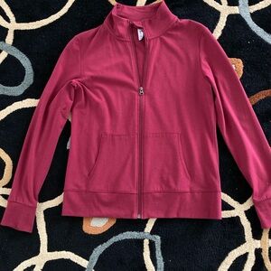 Athletic Works Red Lightweight Zip-Up Jacket